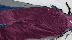 40674 Комбинезоны джинсовые, 2пак, salopeti, секонд (extra) оптом