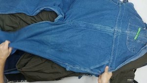 40673 Комбинезоны джинсовые, 1пак, salopeti, секонд (extra) оптом