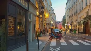 Франция. Вечерняя прогулка по Парижу в формате 4К