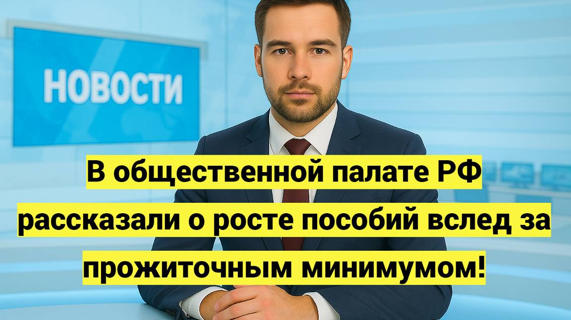 В общественной палате РФ рассказали о росте пособий вслед за прожиточным минимумом смотреть онлайн
