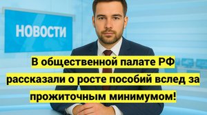 В общественной палате РФ рассказали о росте пособий вслед за прожиточным минимумом