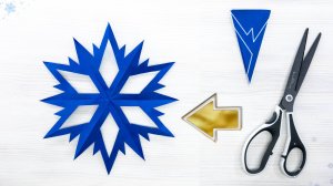 Идея зимней поделки: сделать декоративную снежинку