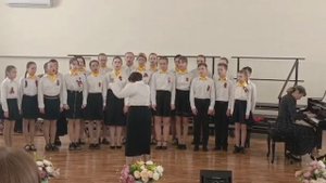 Хор учащихся старших классов "Глория", Е. Рушанский "Мы рисуем День Победы"