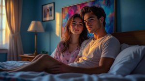 Как постер преобразит спальню