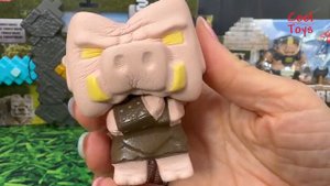 ASMR Майнкрафт  Странно приятная коллекция распаковок игрушек Стив Деннис Волк Крутые игрушки