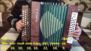 Песня капитана Врунгеля из м/ф "Приключения капитана Врунгеля". Разбор на гармони.