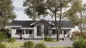 Проект дома RURAL HOUSE с планировкой.