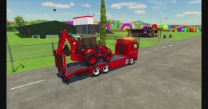 ПЕРЕВОЗКА ТРАКТОРОВ НА БОЛЬШОМ АВТОВОЗЕ. МУЛЬТИКИ ПРО МАШИНКИ ДЛЯ МАЛЫШЕЙ.