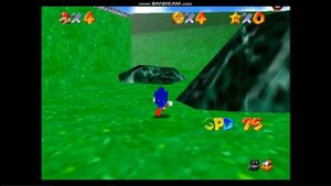 Super Sonic 64 (N64) Gameplay on SM64 Hack