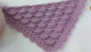 Необычный узор крючком для шали - Вязание крючком