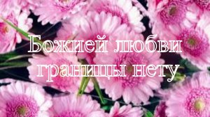 Божией любви границы нету