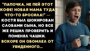 ИСТОРИЯ ИЗ ЖИЗНИ/Папа, не пей этот кофе, новая мама туда что-то положила,- крикнул сын