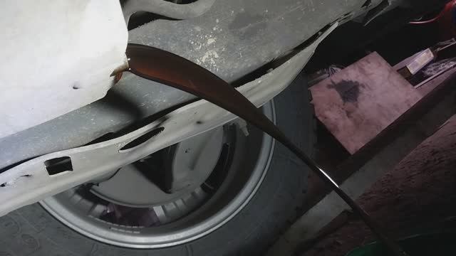 Замена масла malibu  8