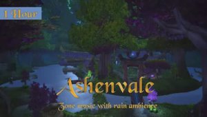 Ashenvale Music Rain Ambience | 1 hour World of Warcraft for Relaxing Sleep Meditation