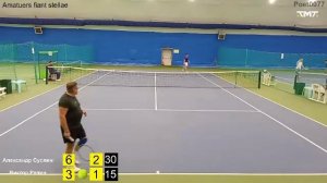 Любительский теннис Александра Суслина и Виктора Репина уровень 3+