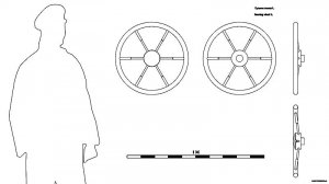 Рулевое колесо L. Чертёж. Steering wheel L. Drawings.