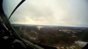 Петрозаводск Посадка из кабины Ту-134.