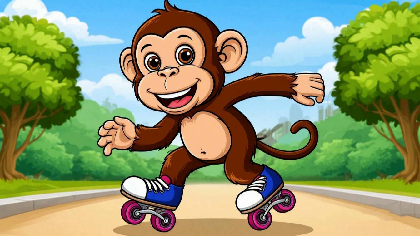 Ролики и веселая мартышка смотреть онлайн