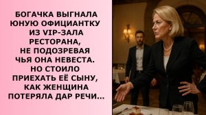 Истории из жизни. Богатая женщина унизила официантку не зная Жизненные истории, Аудио рассказы