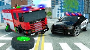 Мы меняем колесо | Сержант Лукас приходит на помощь / 🚒 🚔