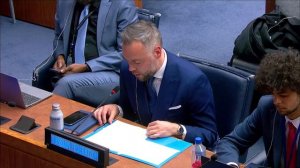 Ответное слово Е.Е.Успенского на заседании Четвертого комитета 80-й сессии ГА ООН