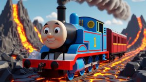 Паровозик Томас из кирпича