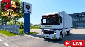 🚚  ETS 2  (1.56)  РАБОТАЮ НА RENO, ВОЗИМ ГРУЗЫ   BDF  МАЛОТАЖНЫЕ !!!