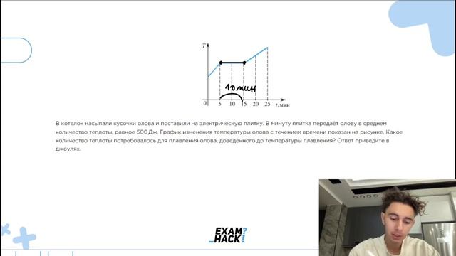 В котелок насыпали кусочки олова и поставили на электрическую плитку. В минуту плитка - №23941