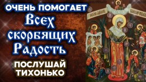 Молита очень помогает пред иконой Богородицы Всех скорбящих Радость с грошиками Православный щит