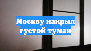 Москву накрыл густой туман