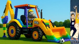 Мультики для детей. Яркая Трансформация воздушных шариков в машинки. Мультики для малышей