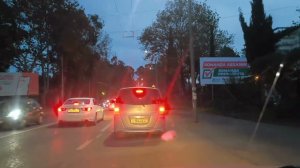 Автопрогулка по вечернему Сухуму