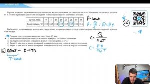 Горячее вещество, первоначально находившееся в жидком состоянии, медленно охлаждали - №24128
