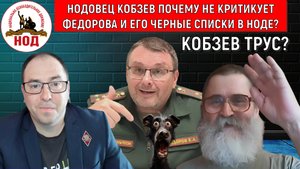 НОДовец Егор Кобзев Почему не критикует Федорова и его ЧЕРНЫЕ СПИСКИ В НОДЕ? Кобзев ТРУС?