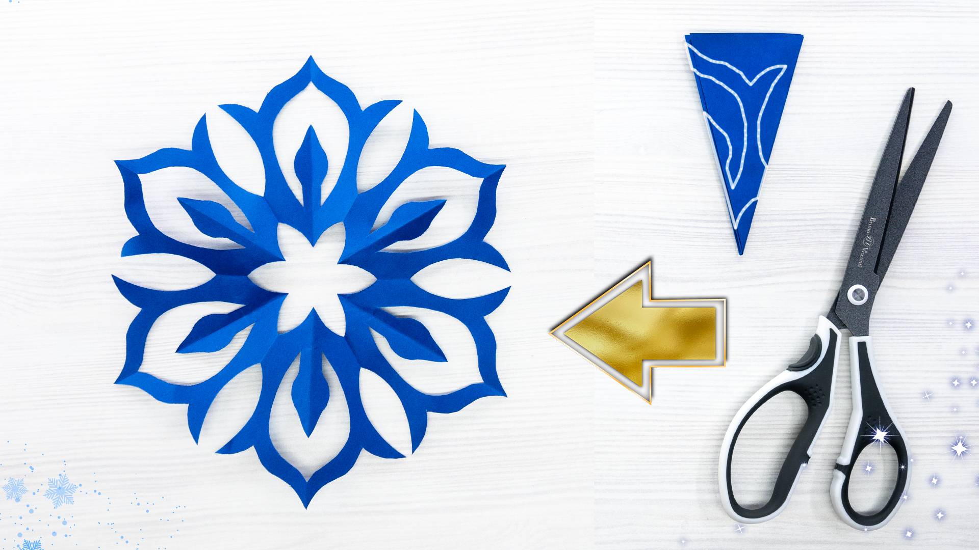 Как сделать великолепную снежинку из бумаги смотреть онлайн
