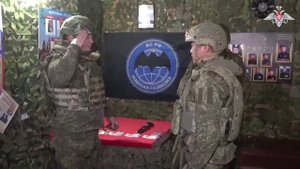 Награждение разведчиков группировки войск «Центр»