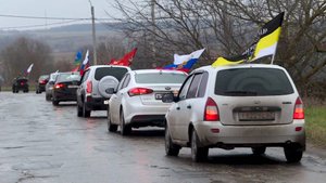 В Рязанском районе прошел автопробег ко Дню народного единства