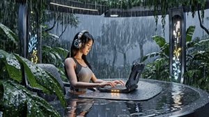 Музыка для кодинга под тропическим ливнем | Deep Focus & Programming