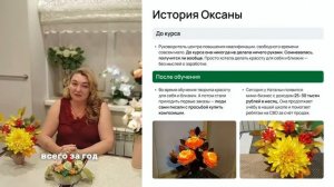 Отзыв на курсы ValentinFlowers Оксаны Жерновой #обучениедекору #обучениефоамиран