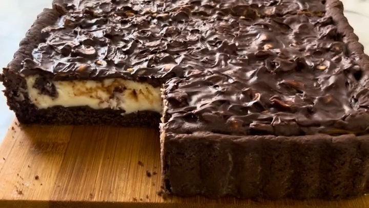 Творожно-шоколадный ПИРОГ...🥧🍫☕😋    Рецепт ⤵️