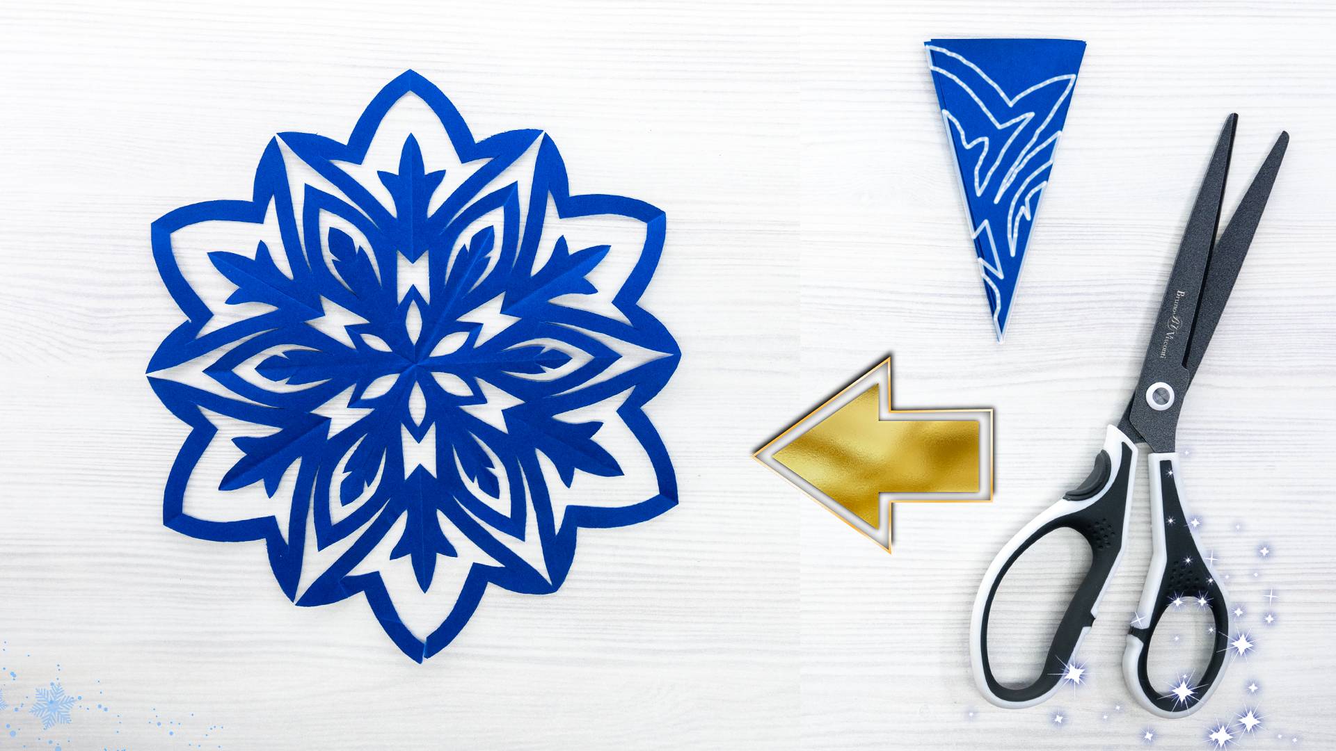 Идея зимнего декора дома — поделка снежинки из бумаги смотреть онлайн