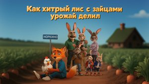 Как хитрый лис с зайцами урожай делил | Шоурил