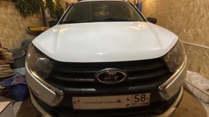 Бронирование фар своими руками  Лада Гранта