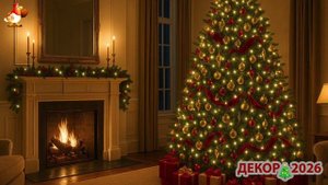 Как украсить дом и елку к Новому Году 2026 фото идеи для вдохновения 🎍🎄🎅🏼 (5)