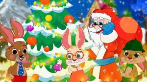 Новый год 🎄 Заячья Семья против злого Волка и Лисы
