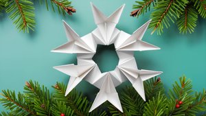 Как сделать снежинку из бумаги. Новогодняя снежинка