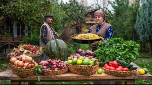 Себзи-Плов - Рис с Бараниной и Свежей Зеленью из Деревенской Кухни 🌾🔥