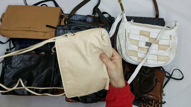 Сумки винтаж кожаные  секонд оптом 2 пак