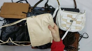 40393 Сумки винтаж кожаные, 2пак, borse 1/2, секонд (vintage/extra) оптом