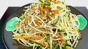 Корейский салат с соевыми проростками!